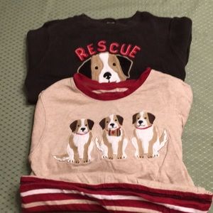 Set of 2 Gymboree St. Bernard Themed shirts